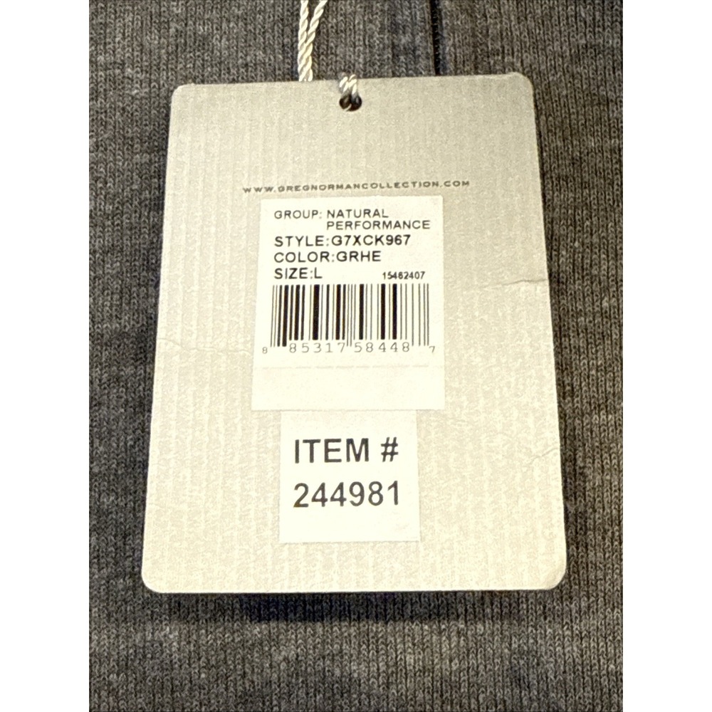 Greg Norman Men's L Signature Series Natural Performance 1/4 Zip LS Pullover NWT - Picture 5 of 11